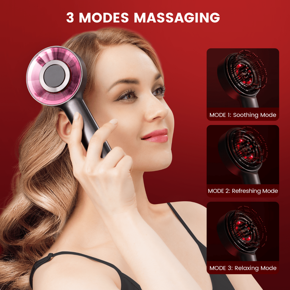 LushGleam™ Red Light Scalp Massager