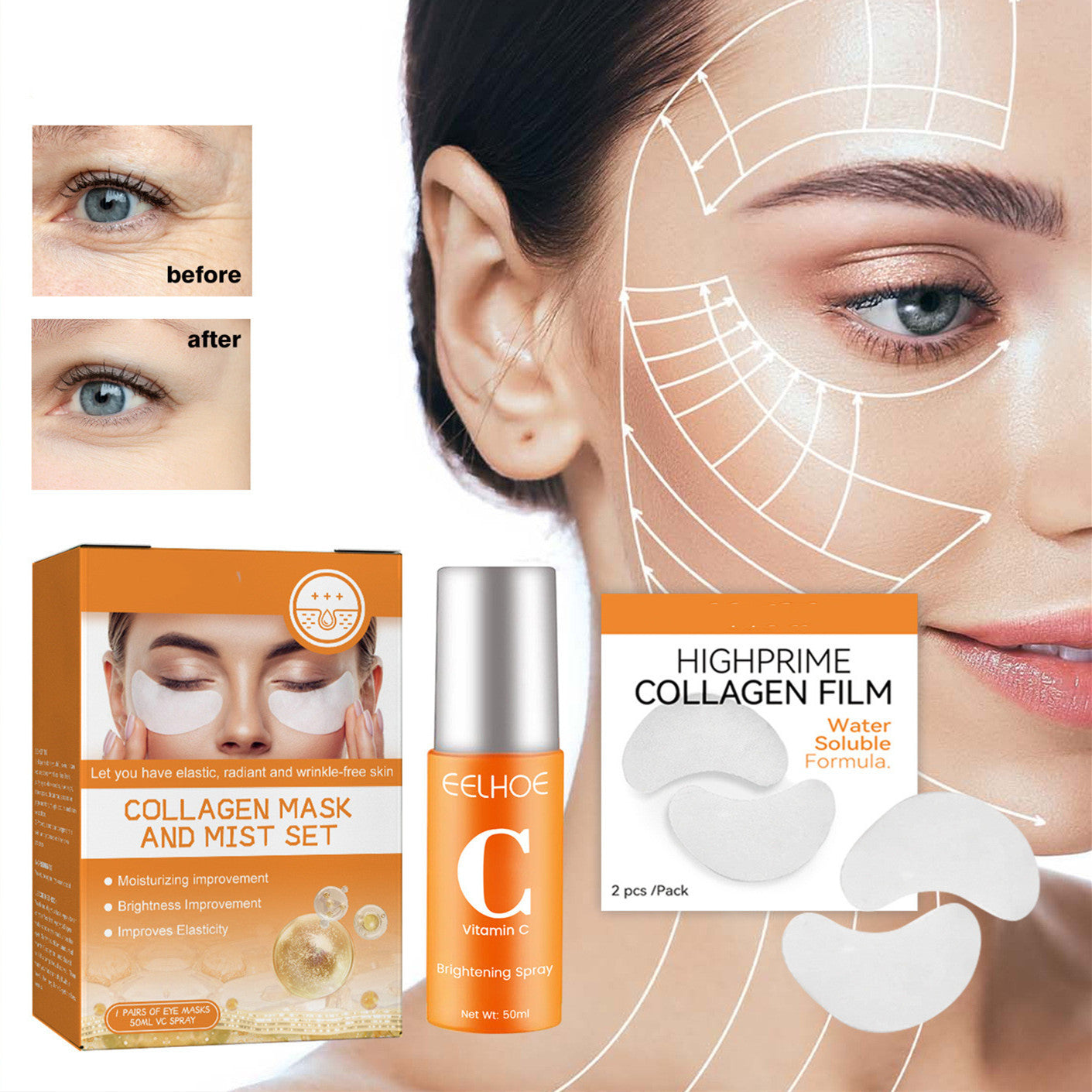 Collagen Eye Patches Set